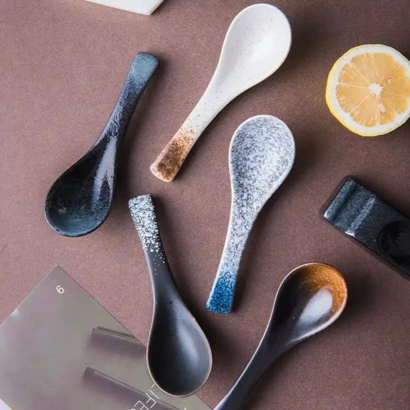 ZEST Japanese ceramic soup spoon tableware set
