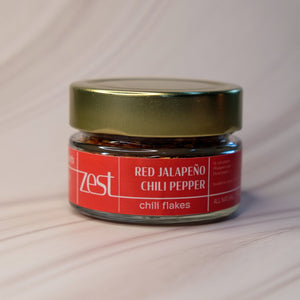 ZEST Red Jalapeno chili flakes tangy Mexican heat