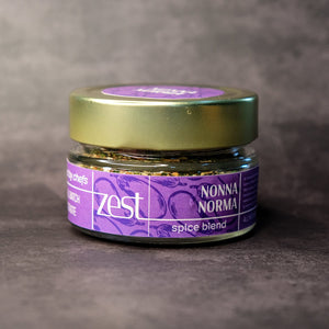Nonna Norma blend on rustic Sicilian wooden table