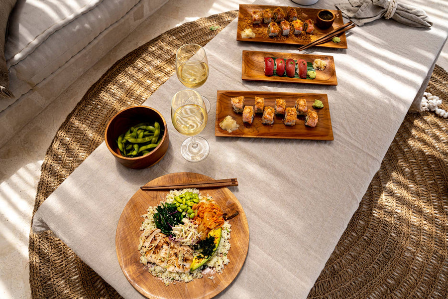 ZEST teak root chopsticks set lifestyle photo