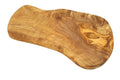 Olive wood cutting board grain detail close-up