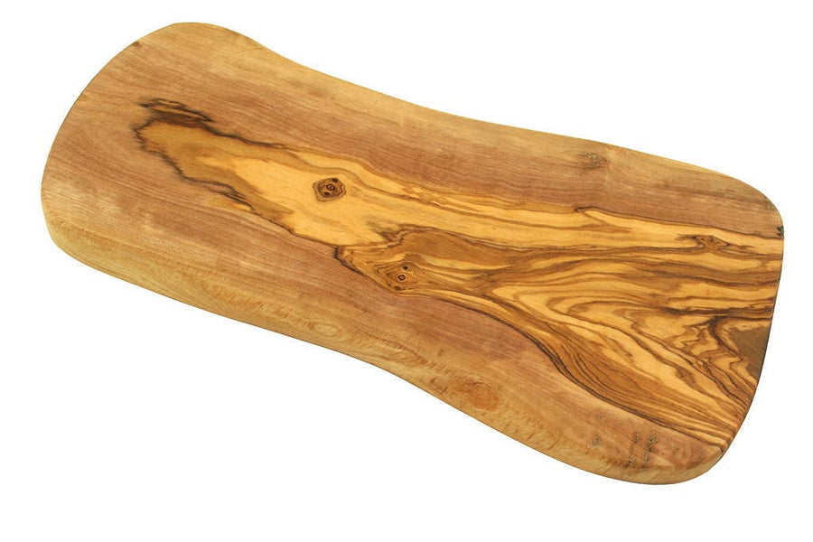 Natural olive wood board with handle
