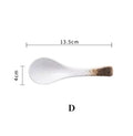 Japanese ceramic soup spoon ZEST tableware