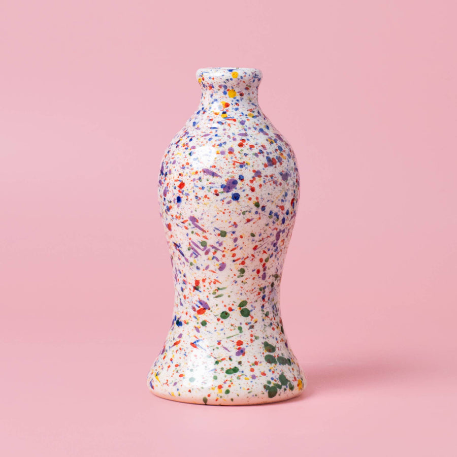ZEST ceramic oil bottle confetti multicolor tabletop
