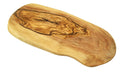 ZEST natural olive wood cutting board side view