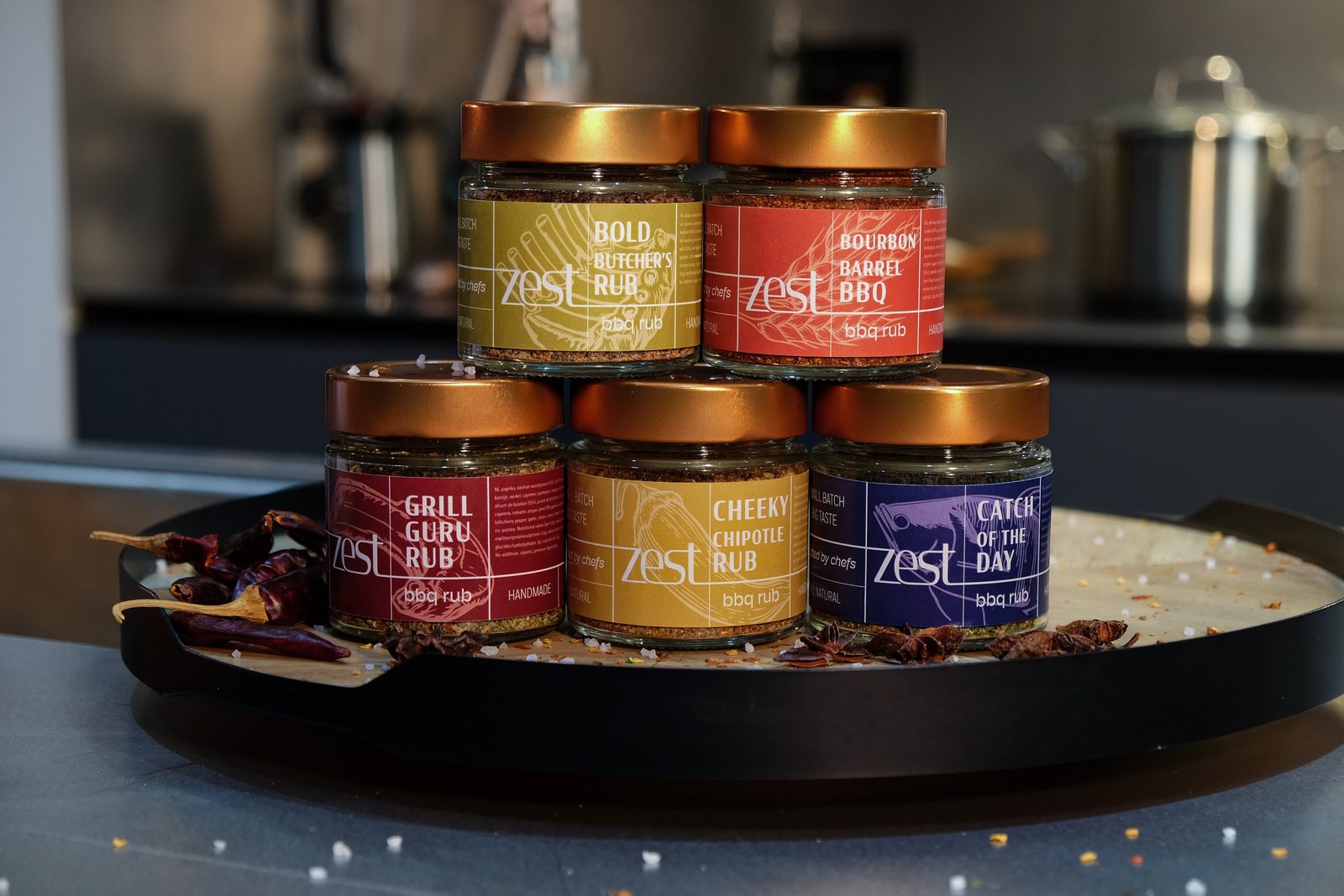 ZEST BBQ rubs collection including Bold Butcher's Rub